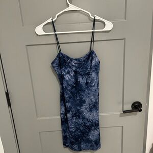 SHEIN Blue Tie-Dye dress